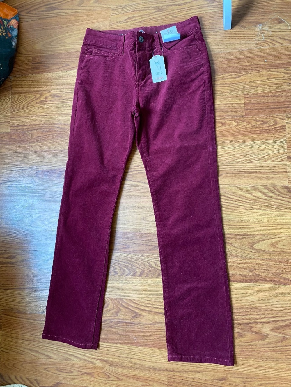 NWT burgundy corduroy jeans